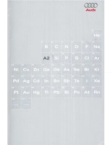 2000 AUDI A2 PROSPEKT NIEDERLÄNDISCH