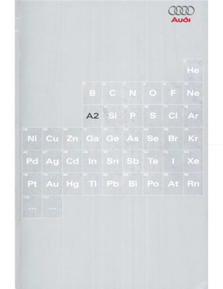 2000 AUDI A2 BROCHURE DUTCH