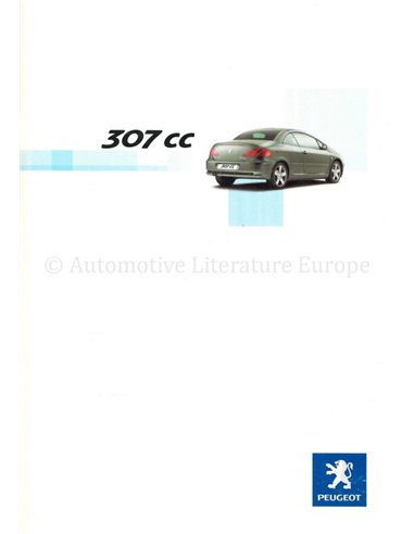 2003 PEUGEOT 307 CC BROCHURE DUITS