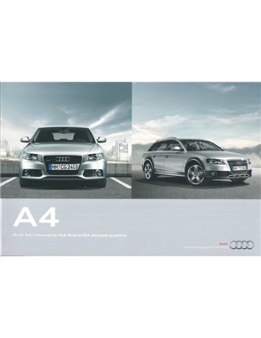 2011 AUDI A4 BROCHURE GERMAN