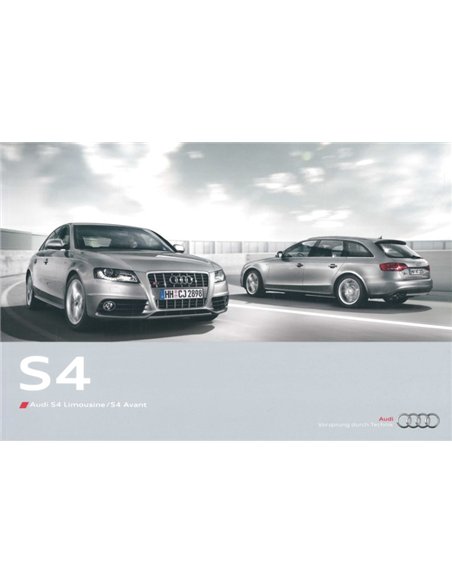 2010 AUDI S4 PROSPEKT DEUTSCH