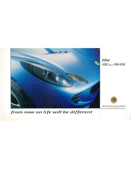 2000 LOTUS ELISE BROCHURE ENGLISH