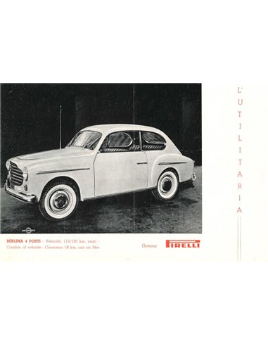 1954 MORETTI 750 LEAFLET ITALIAN