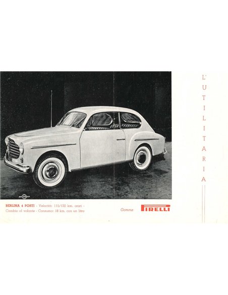 1954 MORETTI 750 LEAFLET ITALIAN