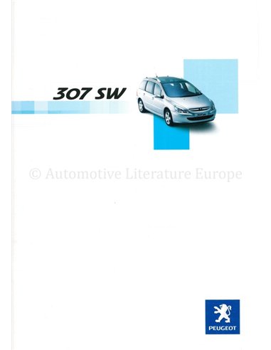 2002 PEUGEOT 307 SW BROCHURE NEDERLANDS