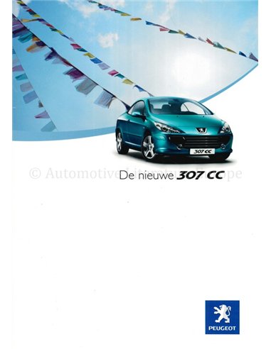 2005 PEUGEOT 307 CC BROCHURE DUTCH