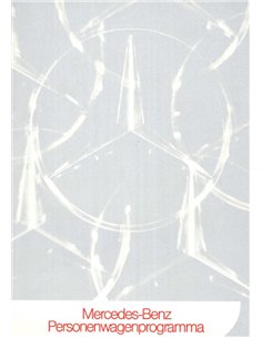 1972 MERCEDES BENZ PROGRAMM PROSPEKT NIEDERLÄNDISCH