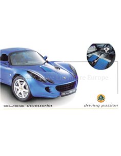 2000 LOTUS ELISE ACCESSOIRES BROCHURE ENGELS