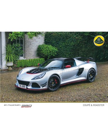 2015 LOTUS EXIGE 380 SPORT PROSPEKT ENGLISCH