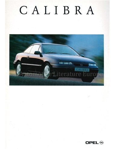 1996 OPEL CALIBRA BROCHURE NEDERLANDS