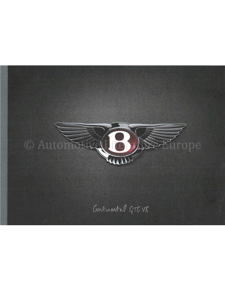 2012 BENTLEY CONTINENTAL GT | GTC V8 PROSPEKT FRANZÖSISCH