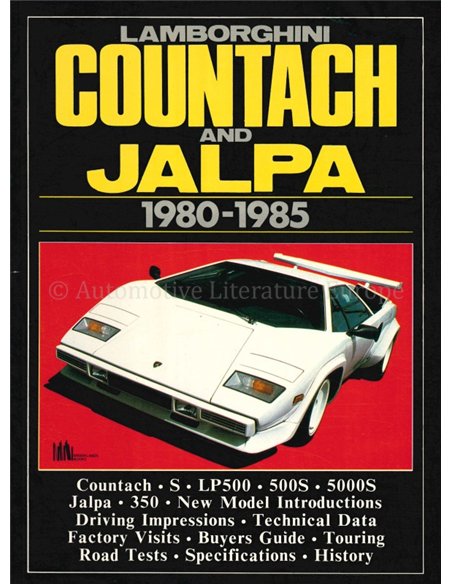 LAMBORGHINI COUNTACH AND JALPA 1980 - 1985 ( BROOKLANDS)