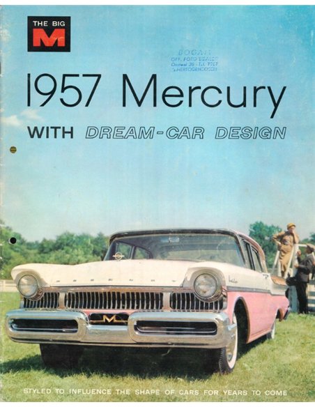 1957 MERCURY PROGRAMM PROSPEKT ENGLISCH (USA) 