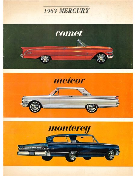 1963 MERCURY PROGRAMM PROSPEKT NIEDERLÄNDISCH