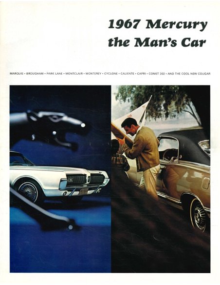 1967 MERCURY PROGRAMM PROSPEKT ENGLISCH (USA)