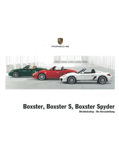 2012 PORSCHE BOXSTER | BOXSTER S | BOXSTER VERKORT INSTRUCTIEBOEKJE DUITS