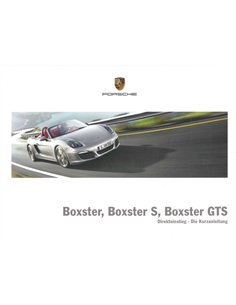 2015 PORSCHE BOXSTER | BOXSTER S | BOXSTER GTS VERKORT INSTRUCTIEBOEKJE DUITS