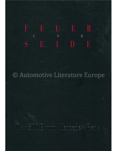 1991 MERCEDES BENZ 500E BROCHURE DUITS