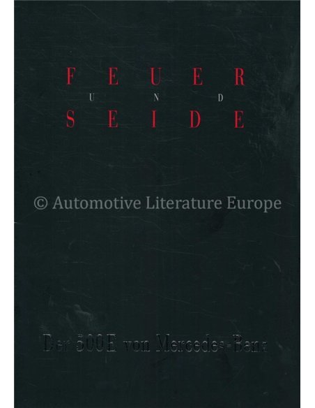 1991 MERCEDES BENZ 500E BROCHURE DUITS