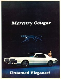 1967 MERCURY COUGAR BROCHURE ENGLISH (US)