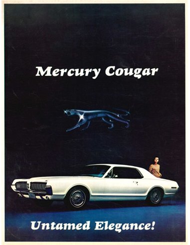 1967 MERCURY COUGAR PROSPEKT ENGLISCH (USA)