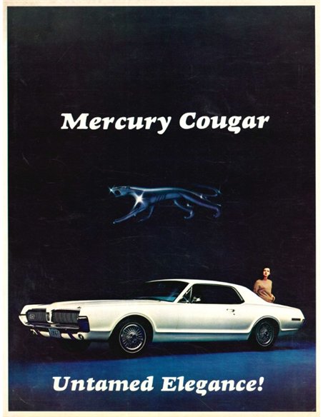 1967 MERCURY COUGAR BROCHURE ENGLISH (US)