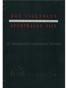 1990 MERCEDES BENZ 500E BROCHURE NEDERLANDS