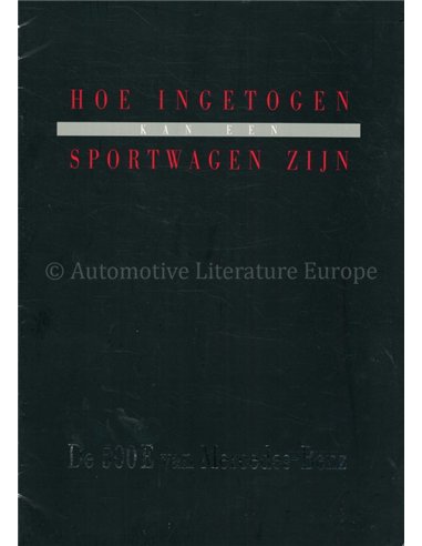 1990 MERCEDES BENZ 500E BROCHURE DUTCH