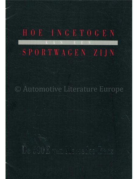 1990 MERCEDES BENZ 500E PROSPEKT NIEDERLÄNDISCH
