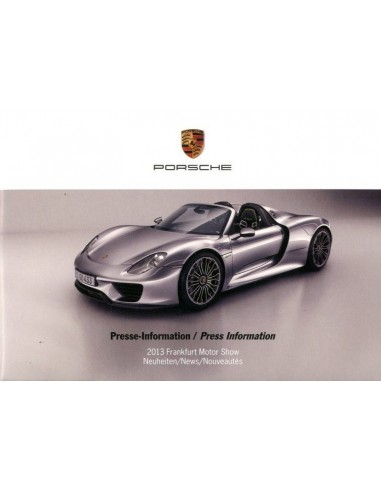 2013 PORSCHE FRANKFURT IAA PERSMAP + 1X USB