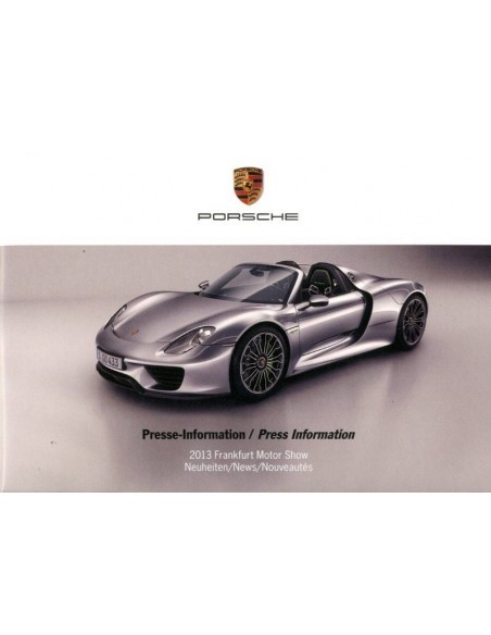 2013 PORSCHE FRANKFURT IAA PERSMAP + 1X USB