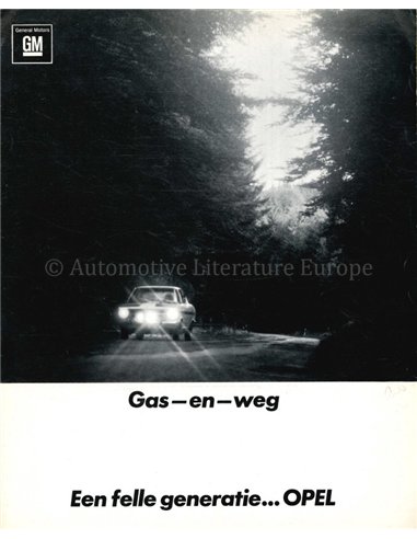 1967 OPEL PROGRAMM PROSPEKT NIEDERLÄNDISCH