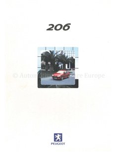 2000 PEUGEOT 206 BROCHURE NEDERLANDS