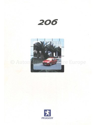 2000 PEUGEOT 206 PROSPEKT NIEDERLÄNDISCH
