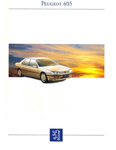 1993 PEUGEOT 605 BROCHURE NEDERLANDS