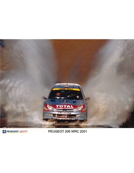 2001 PEUGEOT 206 WRC PRESSEMAPPE ENGLISCH 