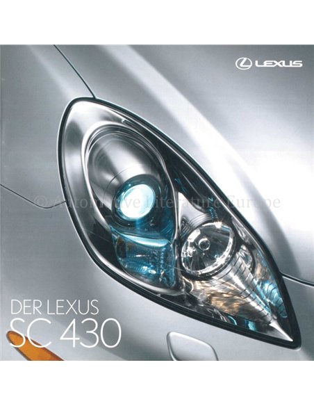 2006 LEXUS SC430 PROSPEKT DEUTSCH