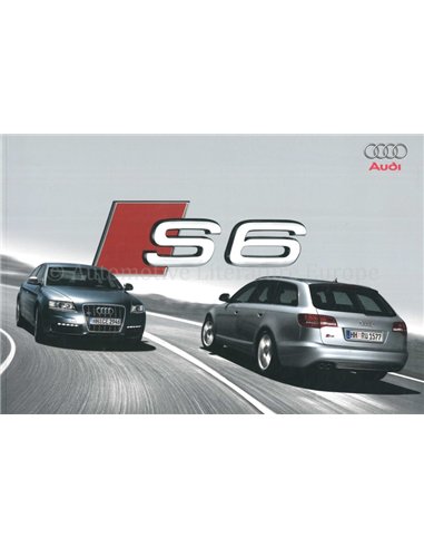 2008 AUDI S6 PROSPEKT ENGLISCH