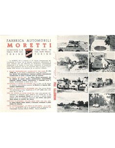 1954 MORETTI 750 LEAFLET ITALIAANS 2