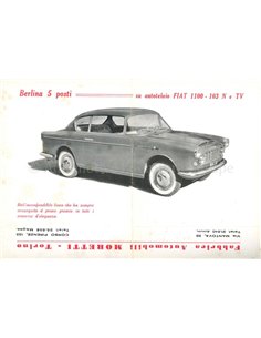 1957 MORETTI FIAT 600 | 1100 LEAFLET ITALIAN 2