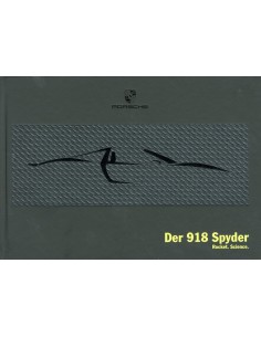 2013 PORSCHE 918 SPYDER HARDCOVER BROCHURE DUITS