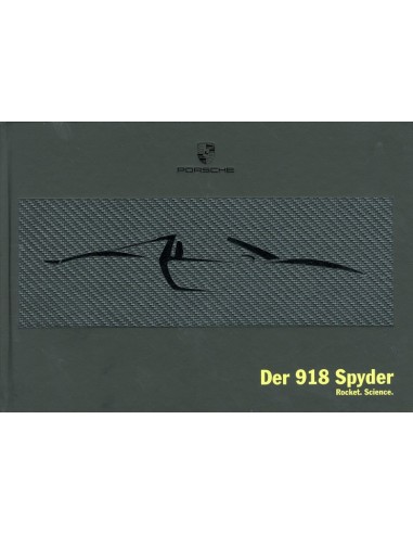 2013 PORSCHE 918 SPYDER HARDCOVER BROCHURE DUITS