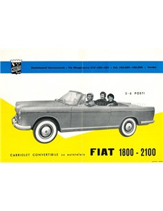 1959 MORETTI FIAT 1800 | 2100 DATENBLATT ITALIENISCH 2