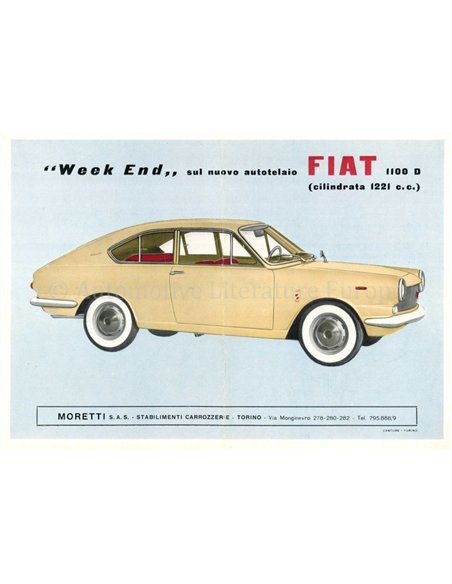 1963 MORETTI RANGE BROCHURE ITALIAN