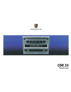 2005 PORSCHE CDR 24 OWNERS MANUAL ENGLISH
