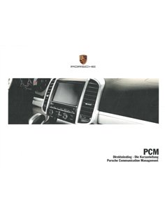 2015 PORSCHE PCM VERKORT INSTRUCTIEBOEKJE DUITS