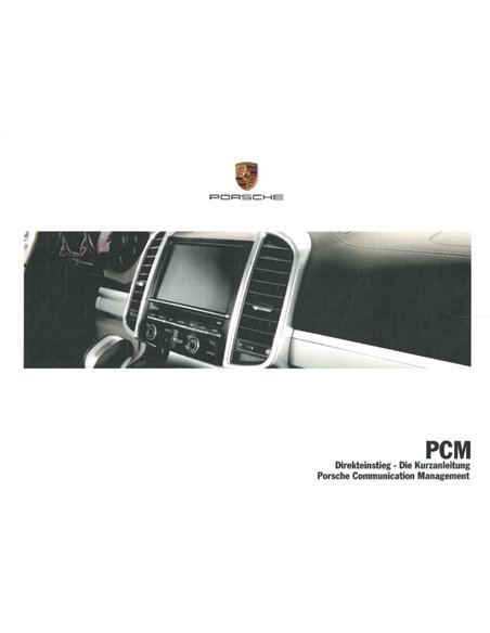 2015 PORSCHE PCM QUICK MANUAL GERMAN