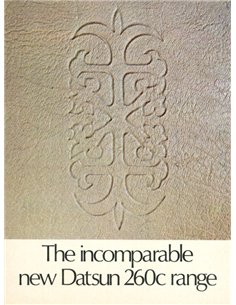 1973 DATSUN 260C PROSPEKT ENGLISCH