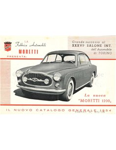 1955 MORETTI PROGRAMM PROSPEKT ITALIENISCH