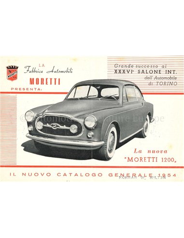 1955 MORETTI RANGE BROCHURE ITALIAN
